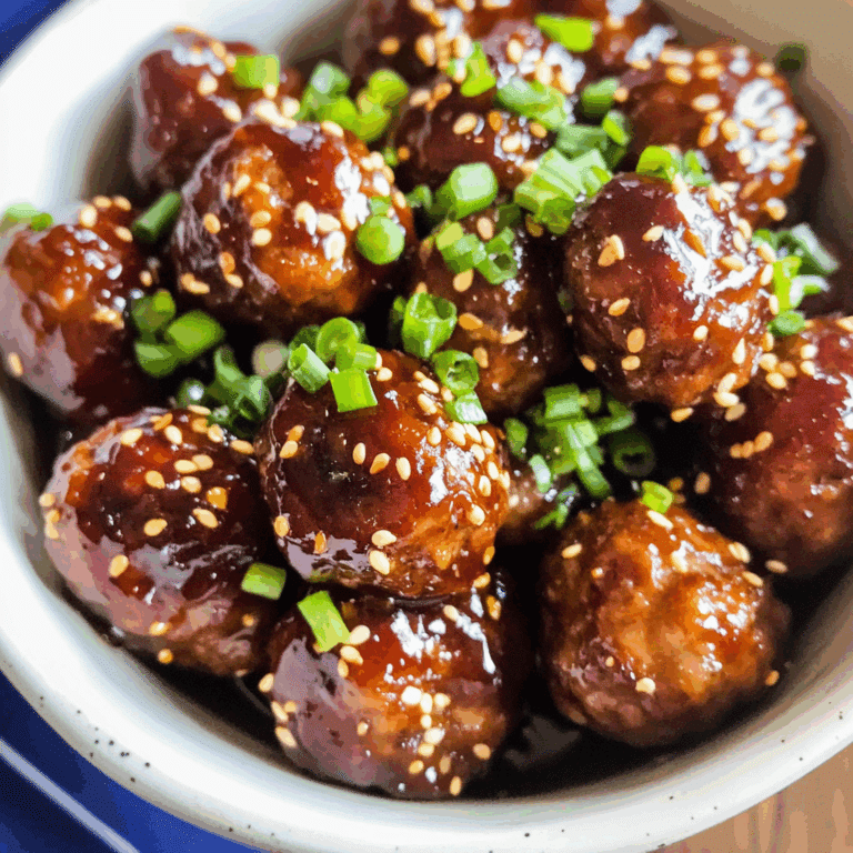 Asian Crockpot Meatballs