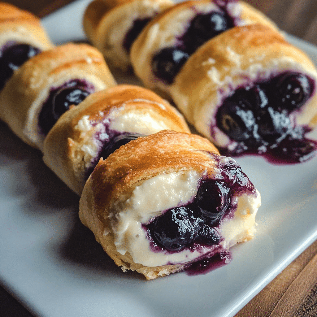 Blueberry Cheesecake Rolls