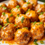Buffalo Italian Chicken Meatballs