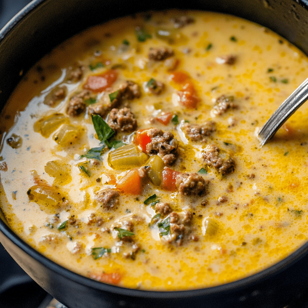 Cheeseburger Soup