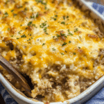Cheesy Ground Beef and Rice Casserole