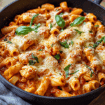 Chicken Parmesan Pasta Skillet