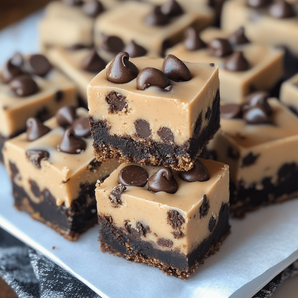Chocolate Chip Cookie Dough Brownie Bites