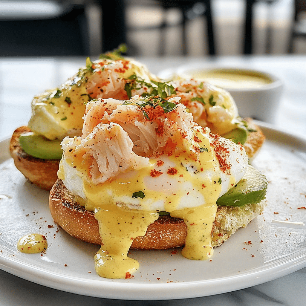 Crab & Avocado Eggs Benedict