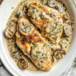 Creamy Mushroom Asiago Chicken