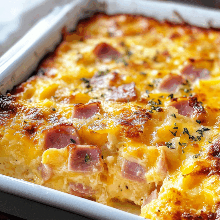Ham and Cheese Breakfast Casserole