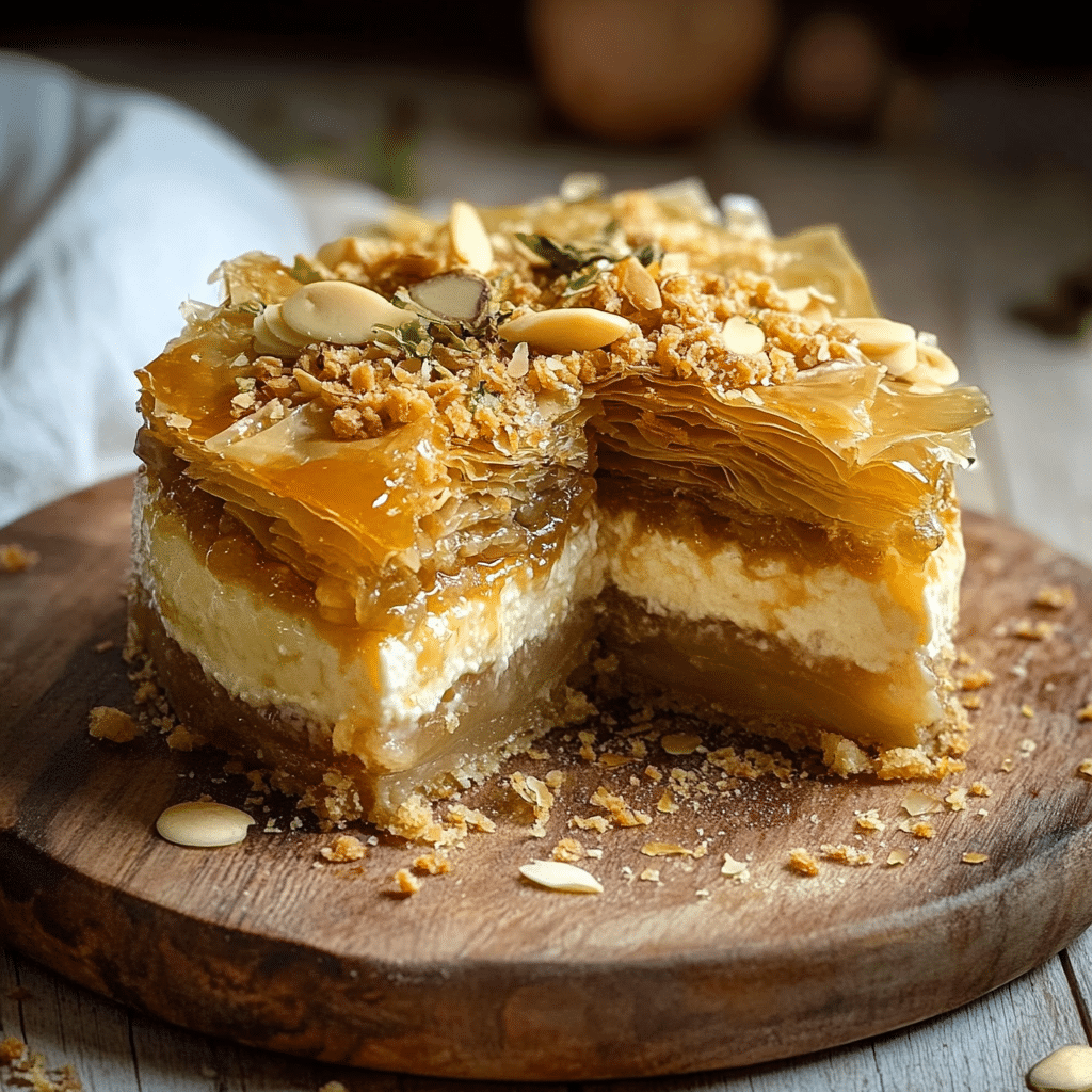 Honey Baklava Cheesecake