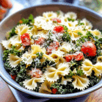 Kale Caesar Pasta Salad