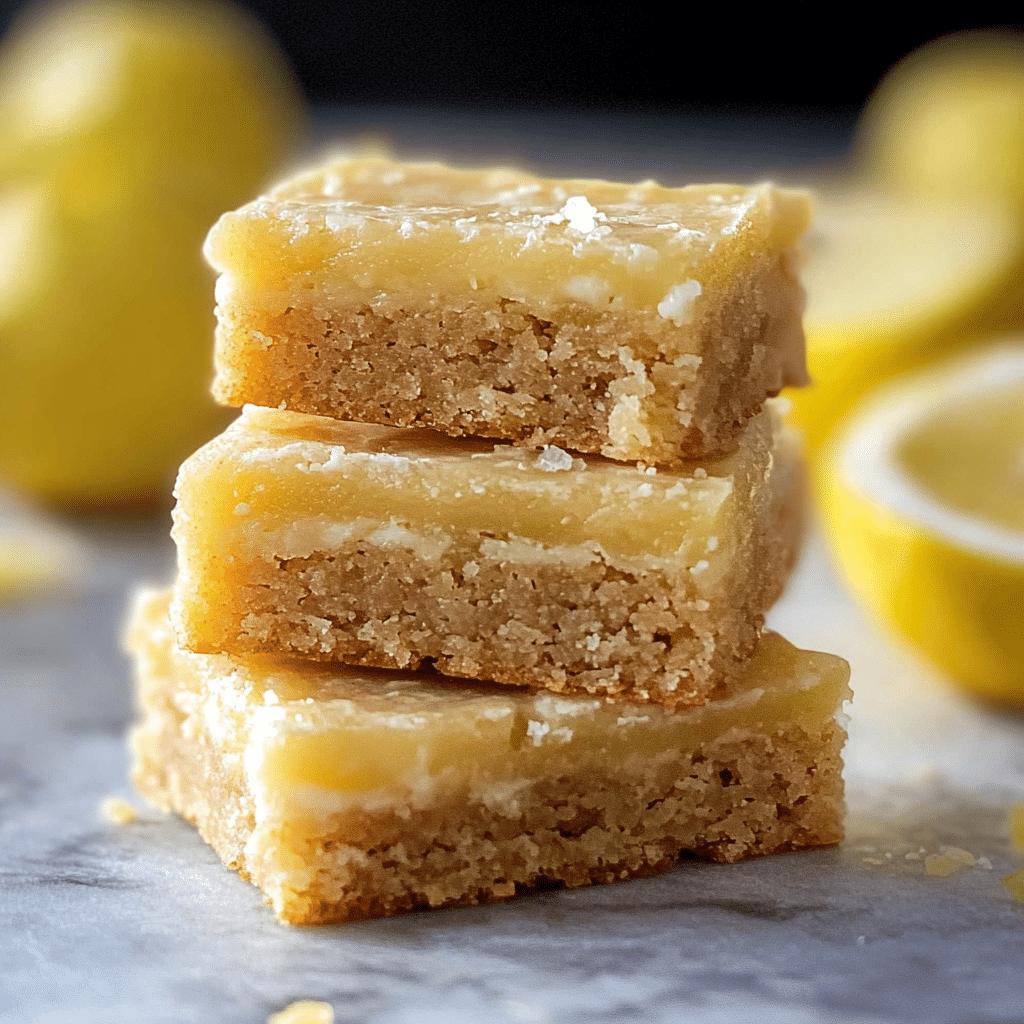 Lemon Protein Blondies