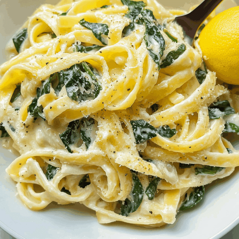 Lemon Ricotta Pasta with Spinach