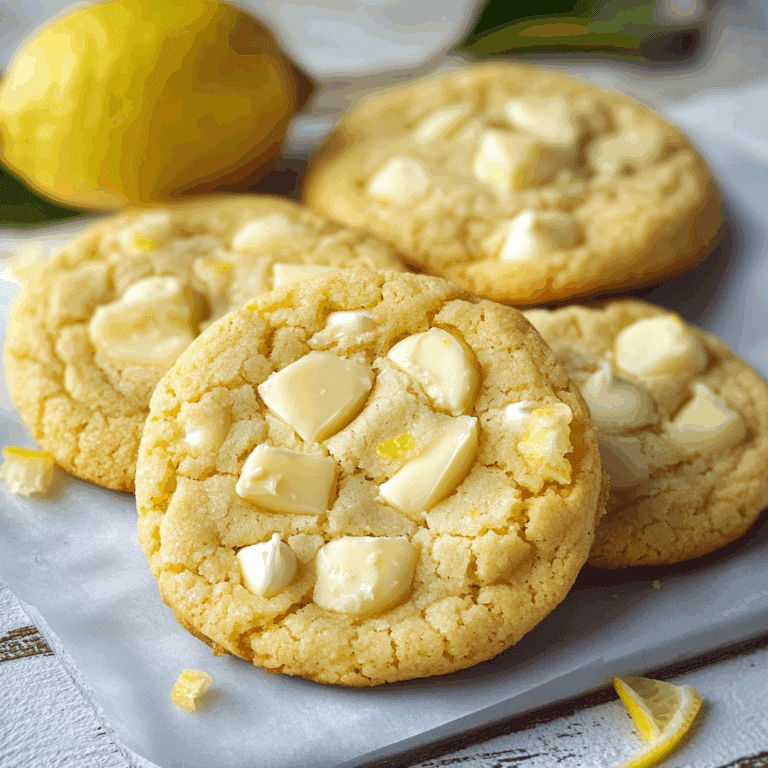 Lemon White Chocolate Cookies