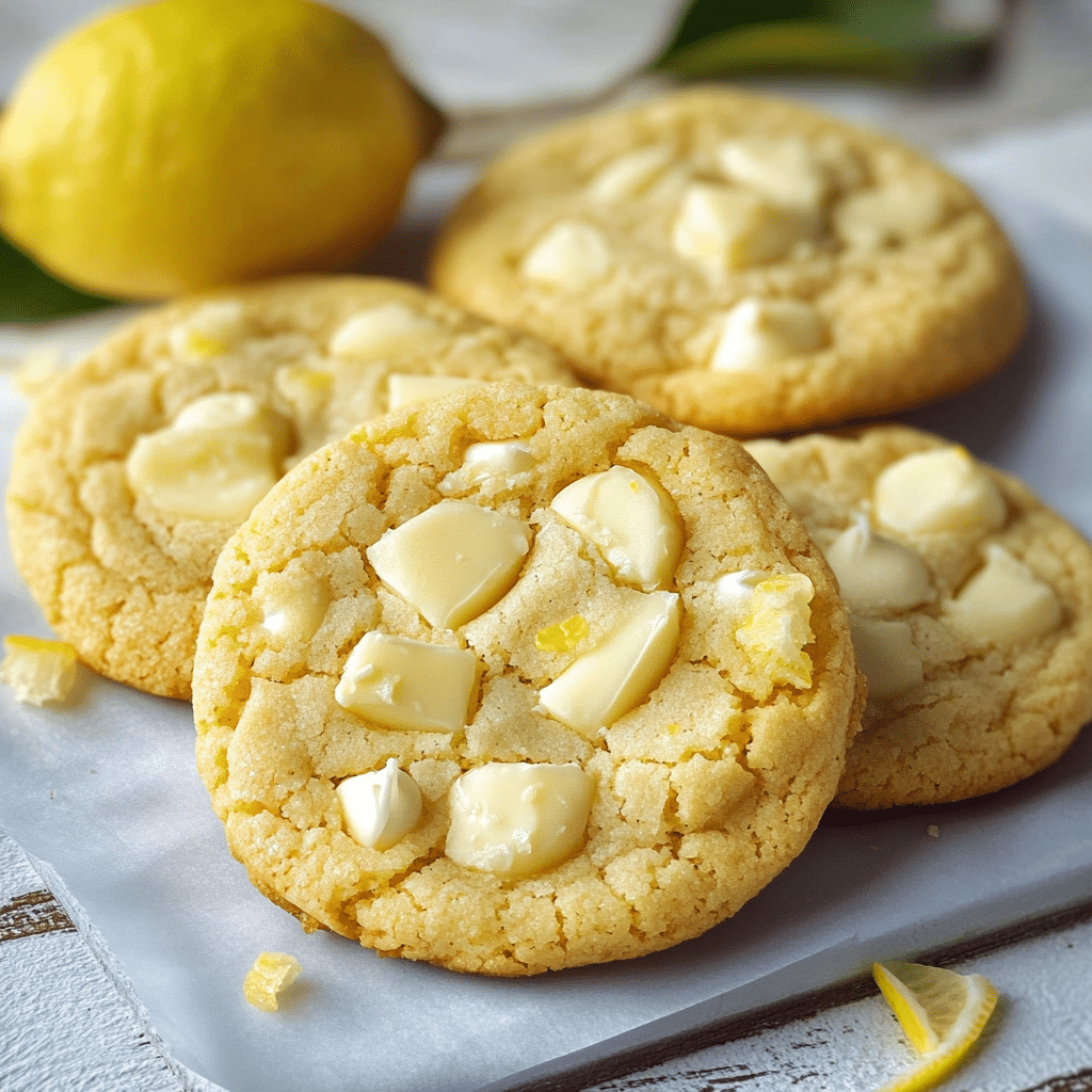 Lemon White Chocolate Cookies