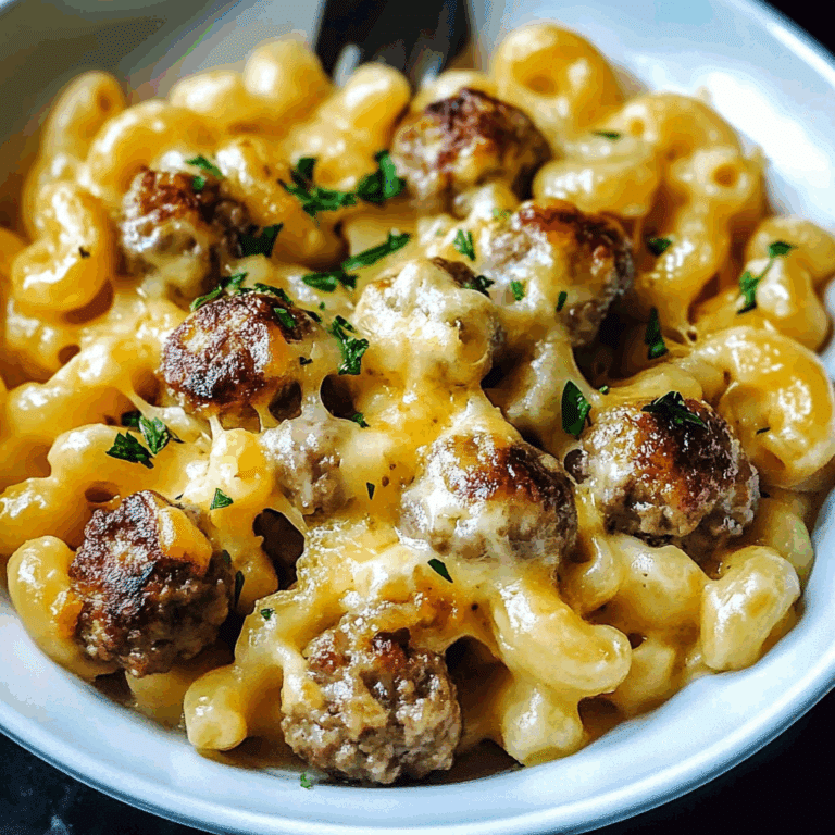 Mini Meatball Mac and Cheese