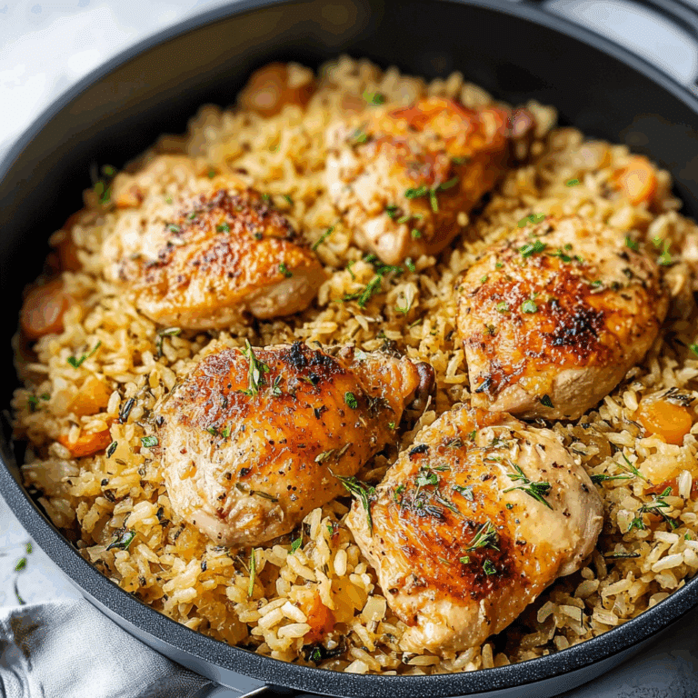 One Pot Chicken and Rice Pilaf