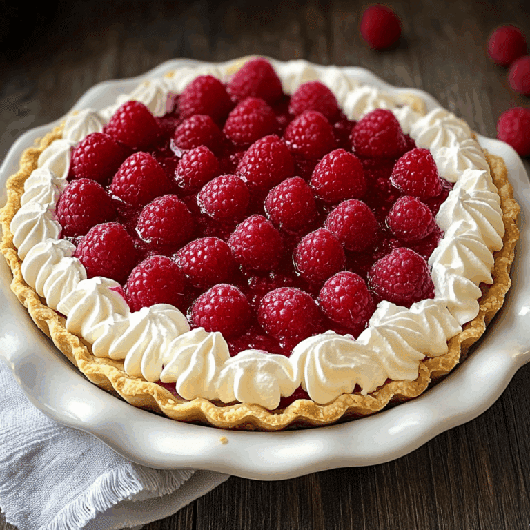Raspberry Cream Pie Recipe
