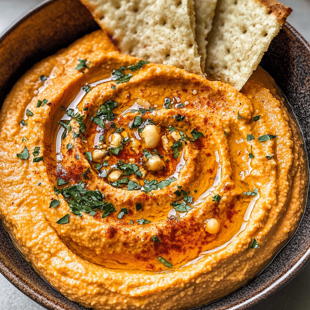 Roasted Red Pepper Hummus