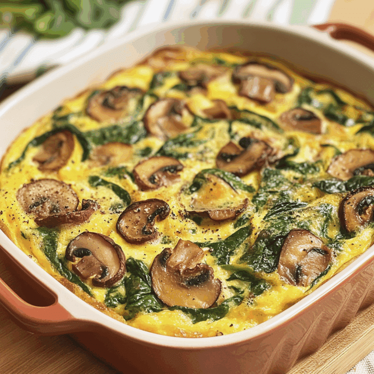 Spinach and Mushroom Frittata