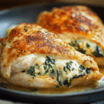 Stuffed Chicken Breast with Spinach & Cream Cheese