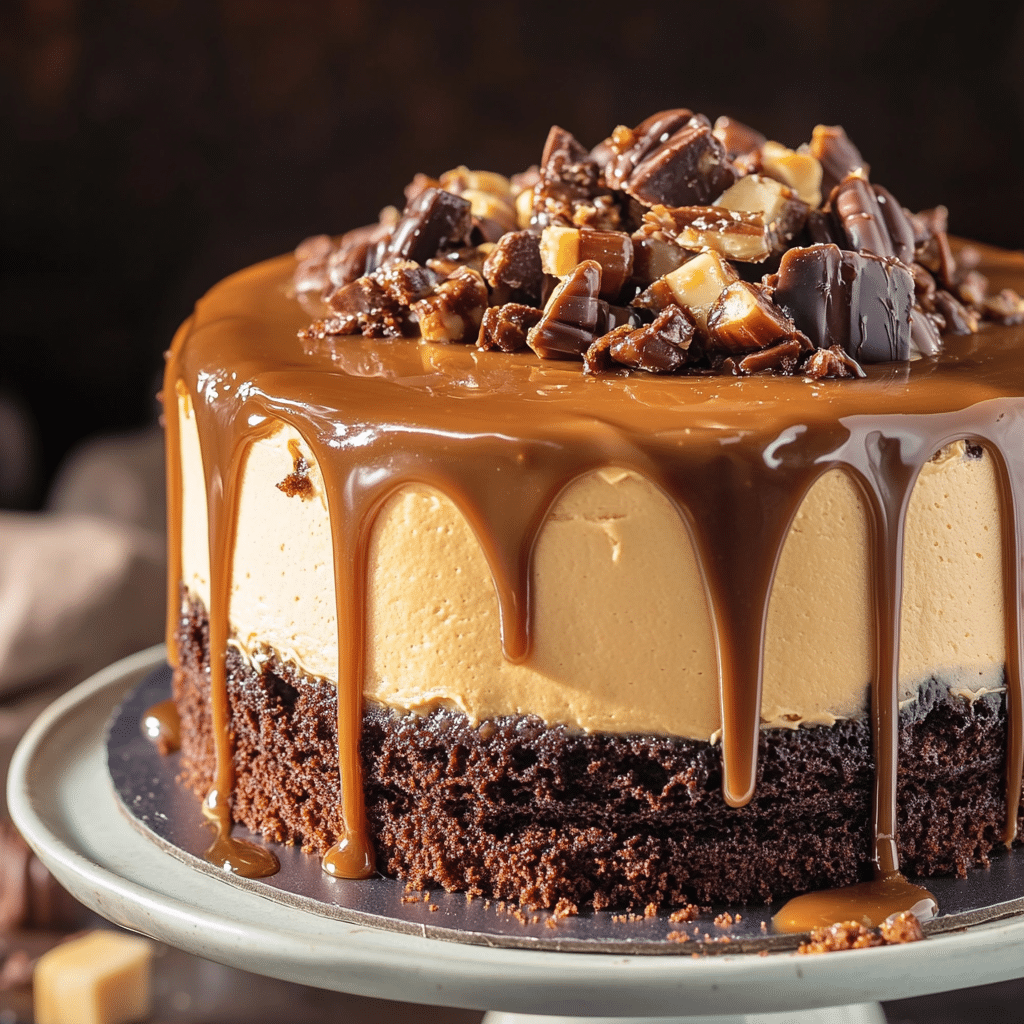 Turtle Caramel Cake