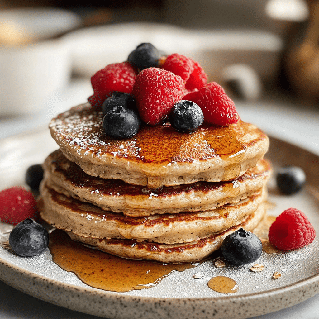 3-Ingredient Flourless Oat Pancakes