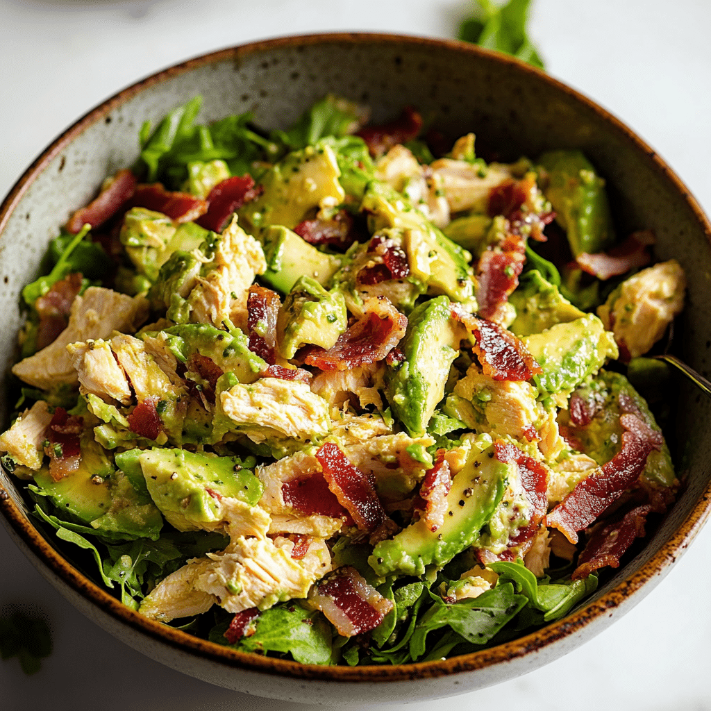 Avocado Chicken Salad with Bacon