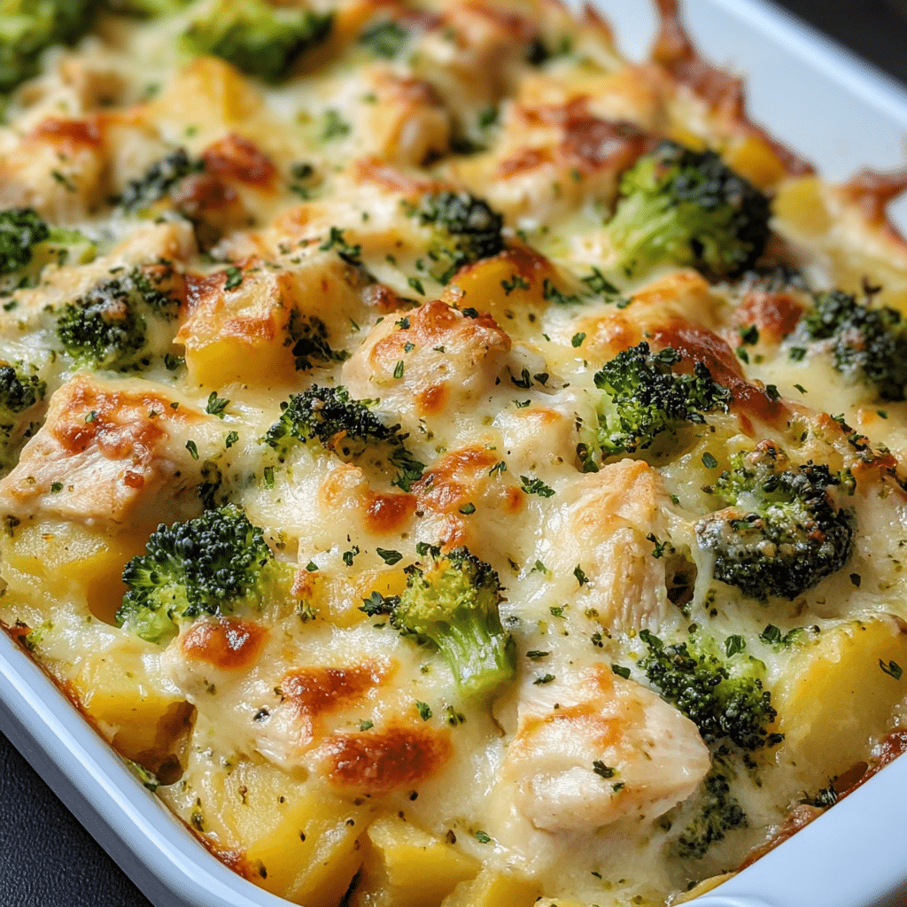 Baked Potato Chicken Broccoli Casserole