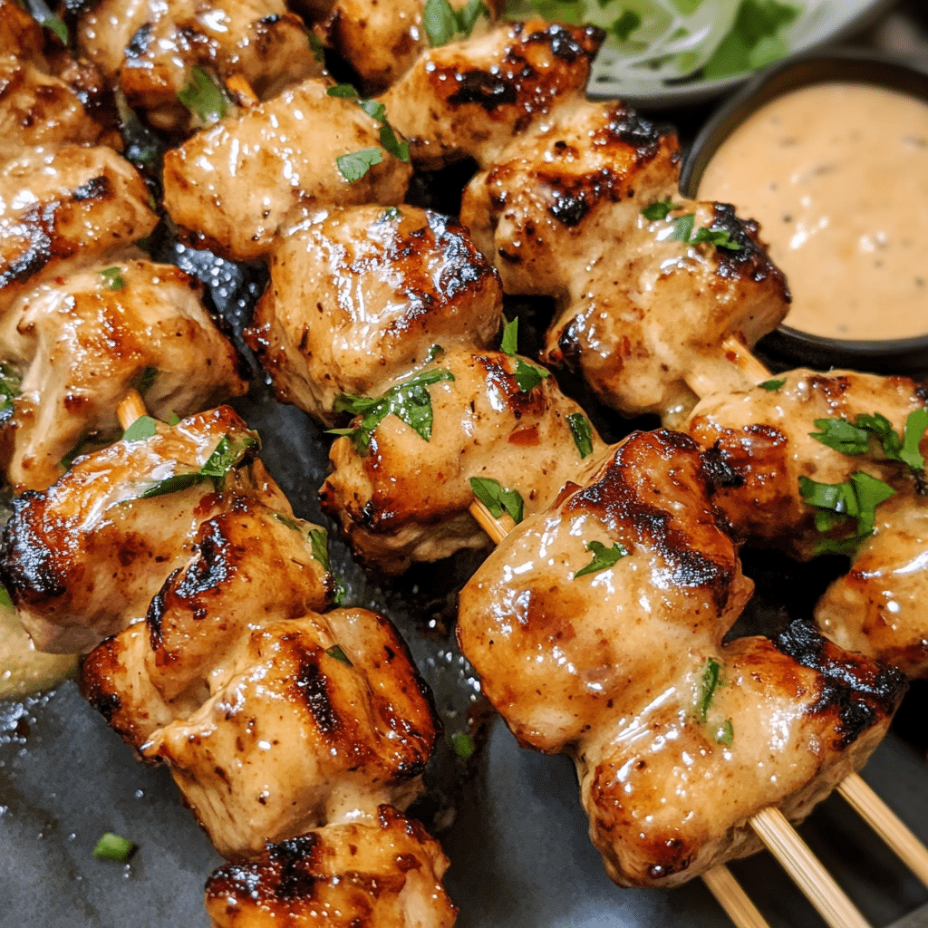 Bang Bang Chicken Skewers