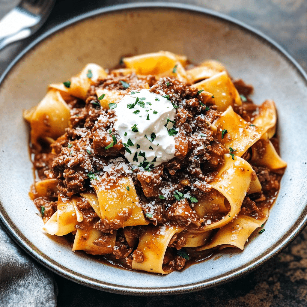 Beef Ragu with Pappardelle