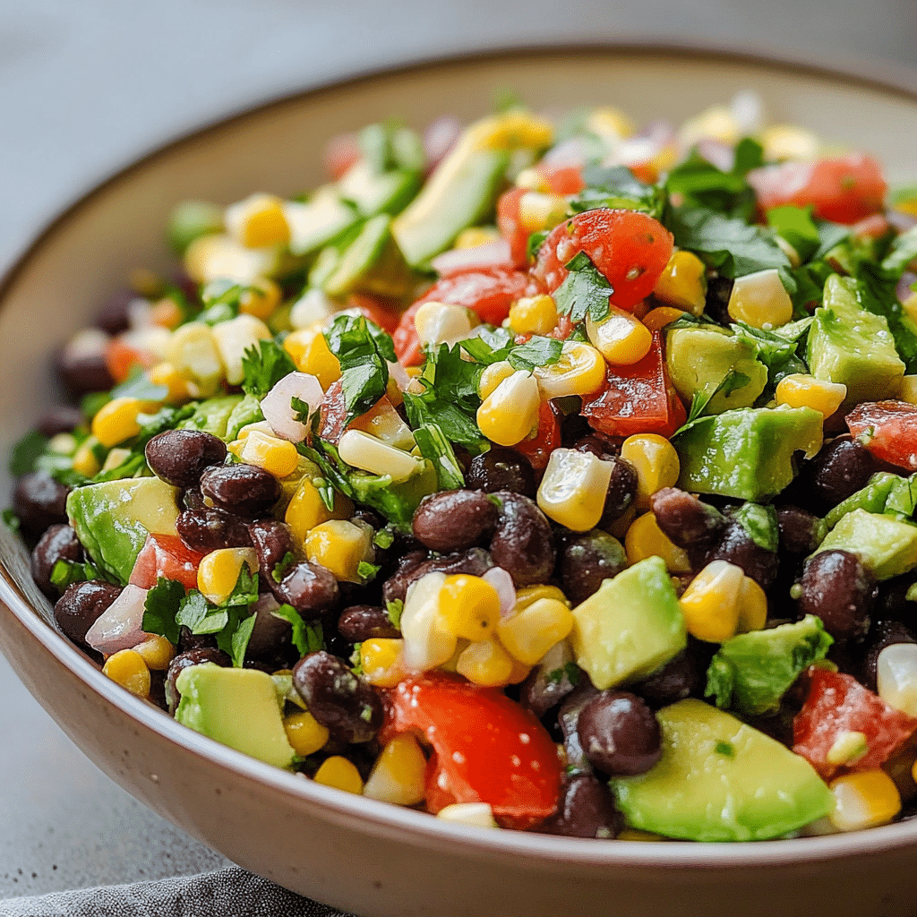 Black Bean Corn Avocado Salad