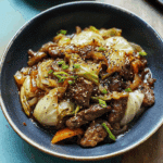 Black Pepper Beef & Cabbage Stir Fry