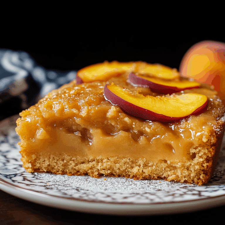 Brown Sugar Peach Cake