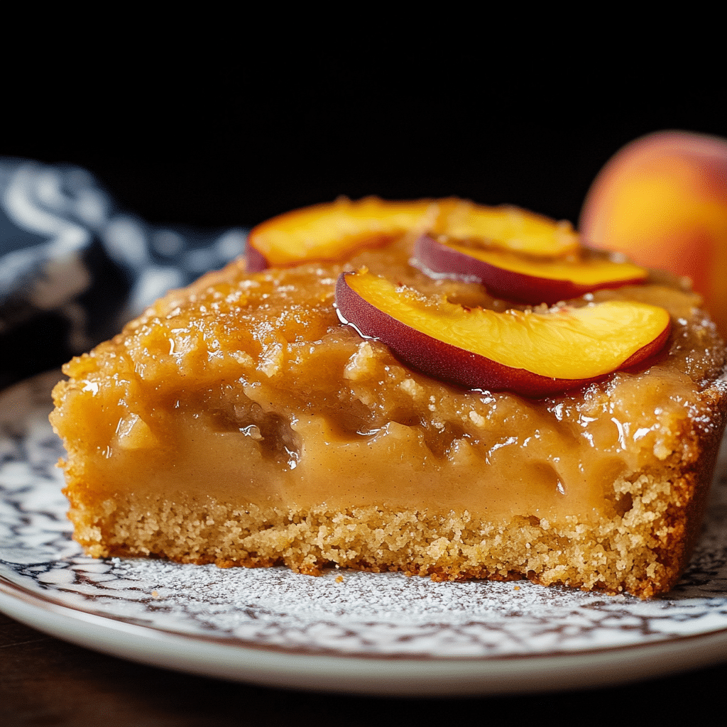 Brown Sugar Peach Cake