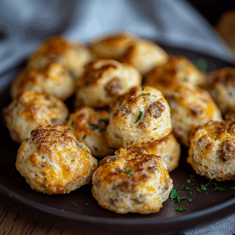 Cheesy Sausage Biscuit Bites