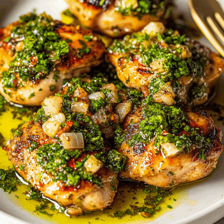 Chimichurri Chicken Thighs