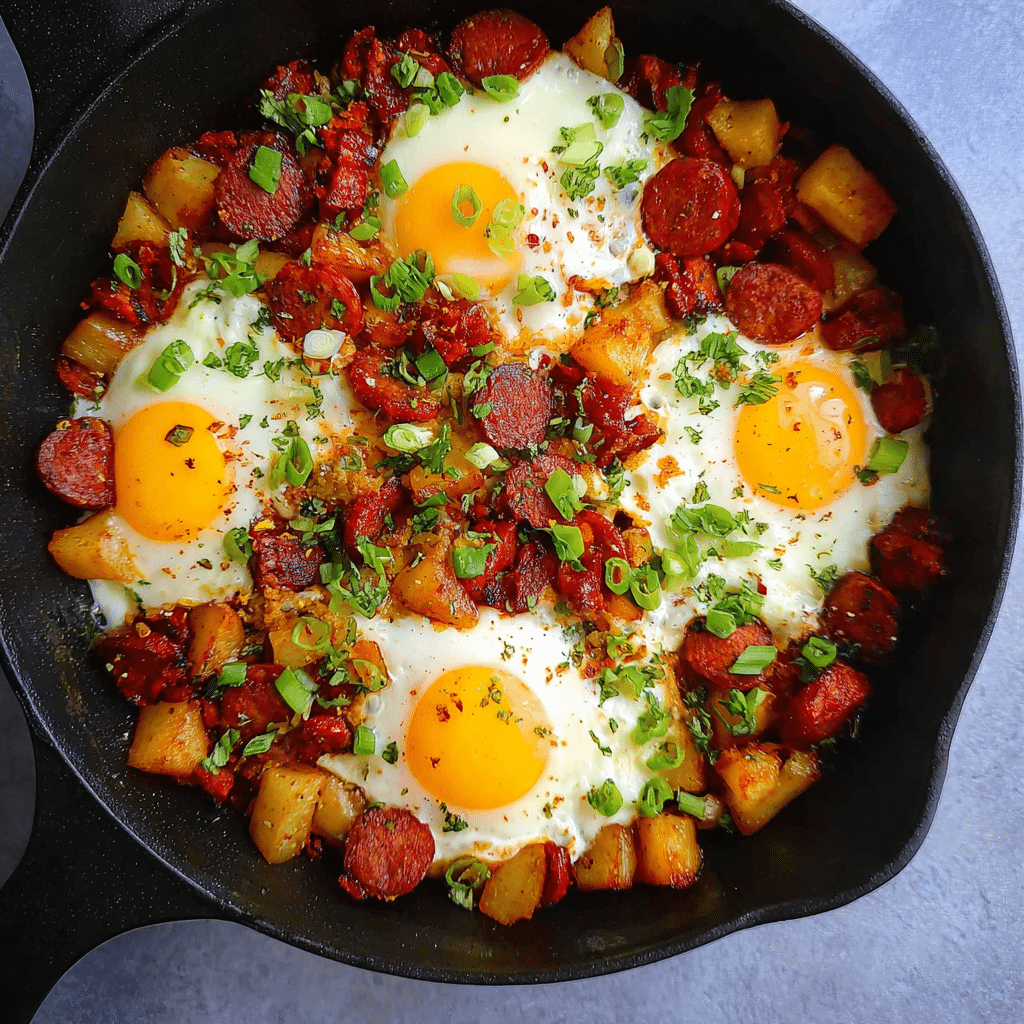 Chorizo and Eggs Skillet