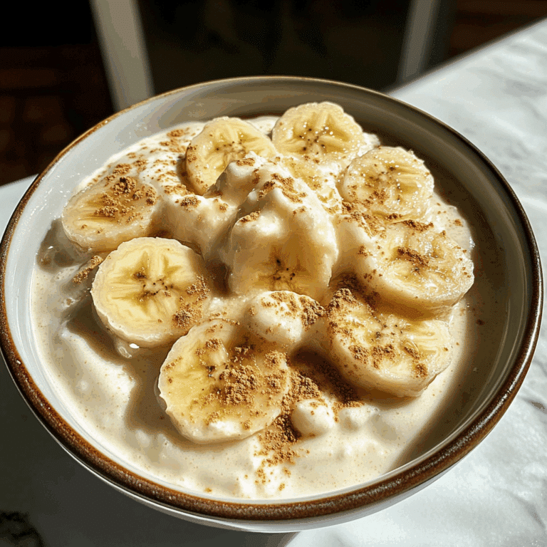 Cottage Cheese Banana Pudding