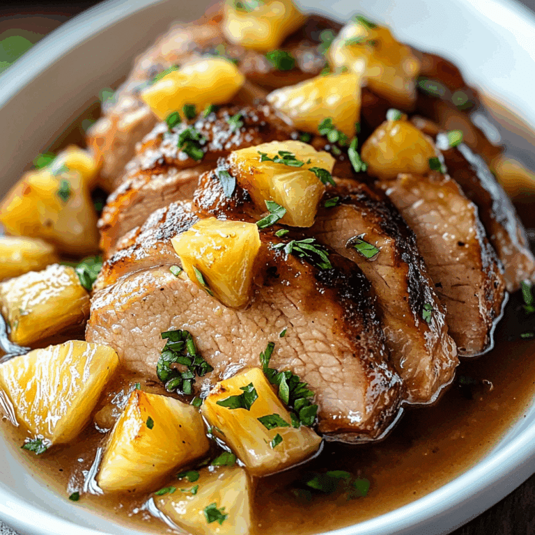 Crock Pot Pineapple Pork Loin