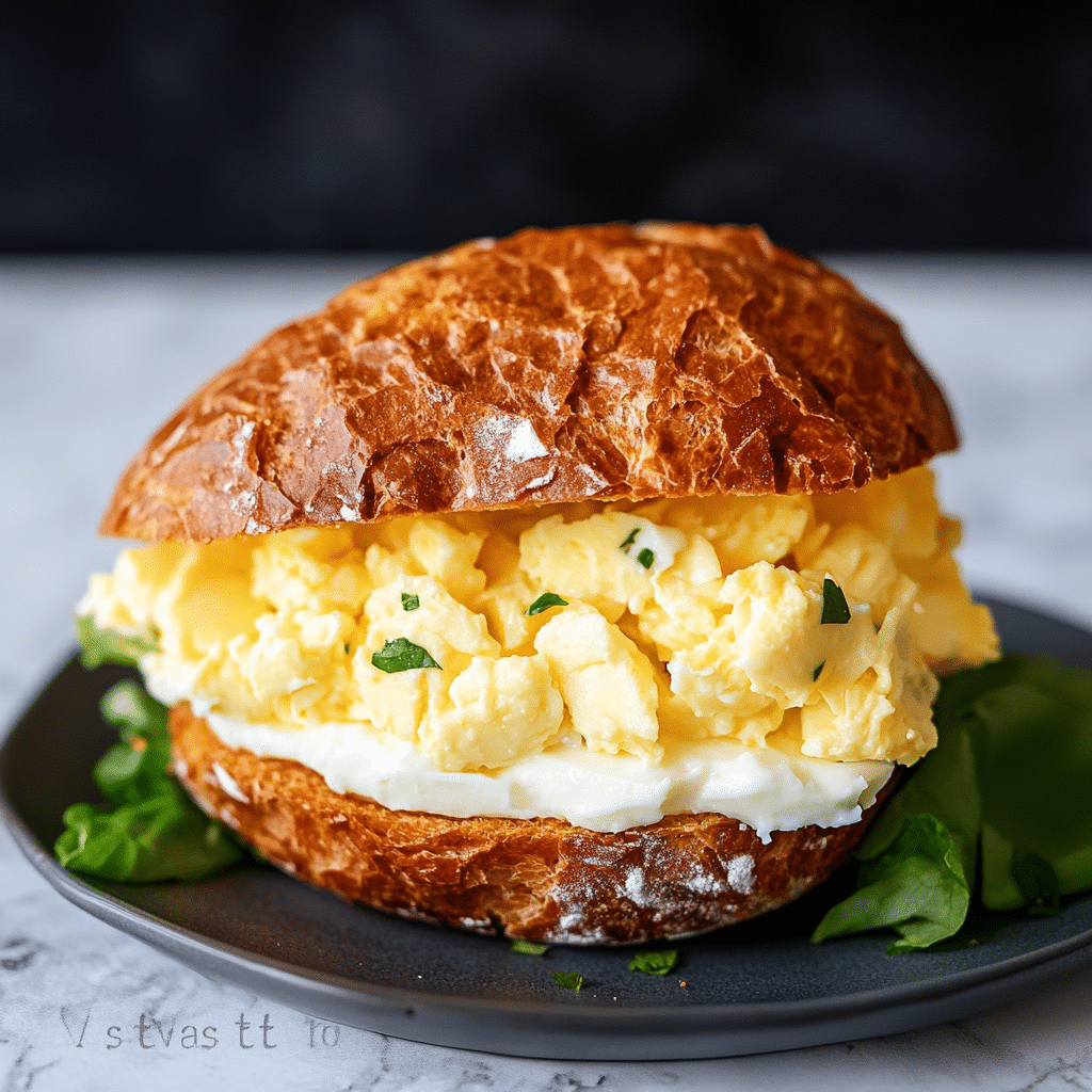 Egg Salad Sandwich with Cream Cheese