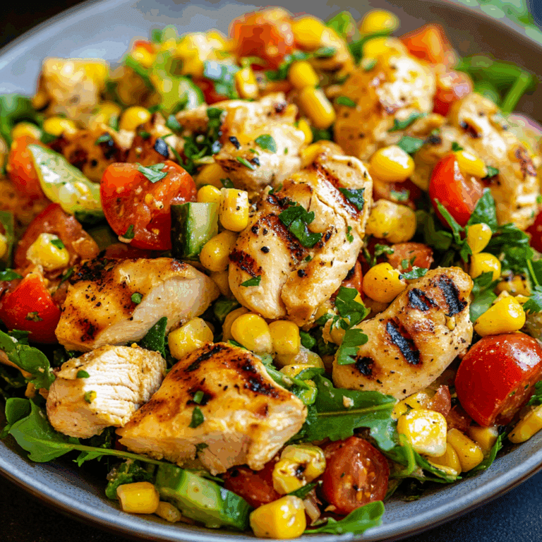 Grilled Chicken and Corn Salad