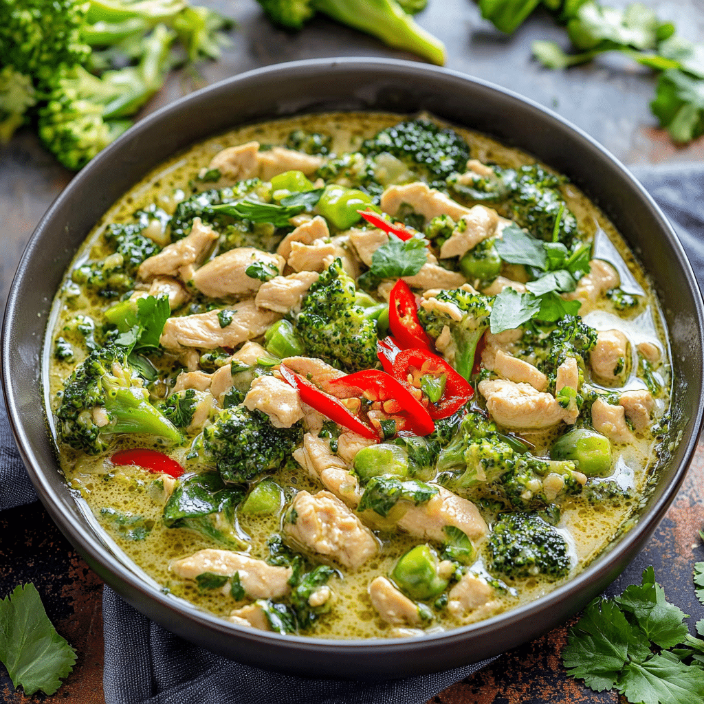 Ground Chicken Thai Green Curry