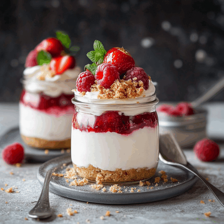 High Protein Cheesecake Jars