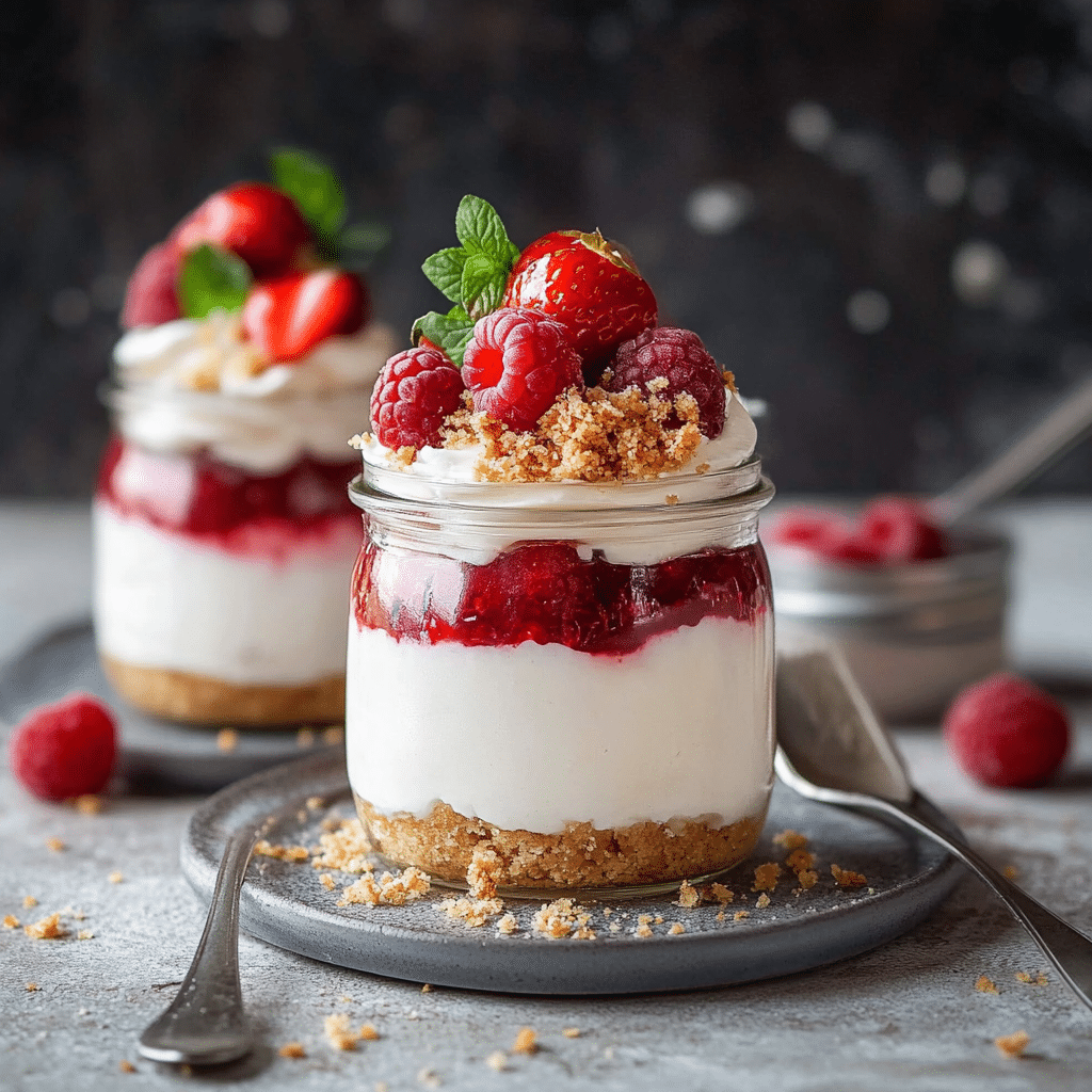 High Protein Cheesecake Jars