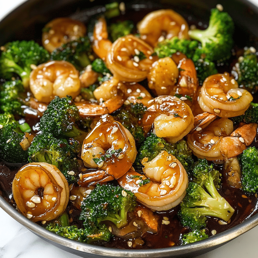 Honey Garlic Shrimp & Broccoli