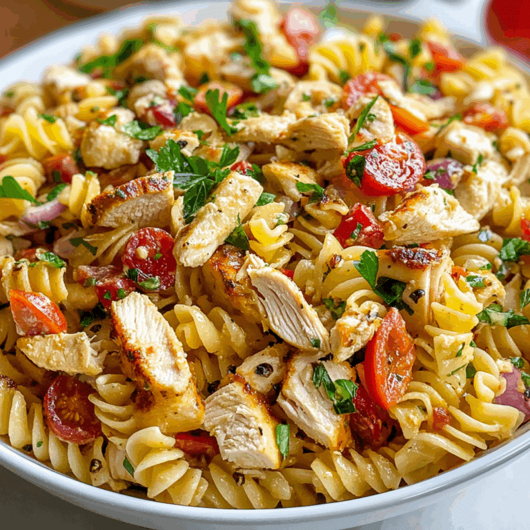 Italian Chicken Pasta Salad