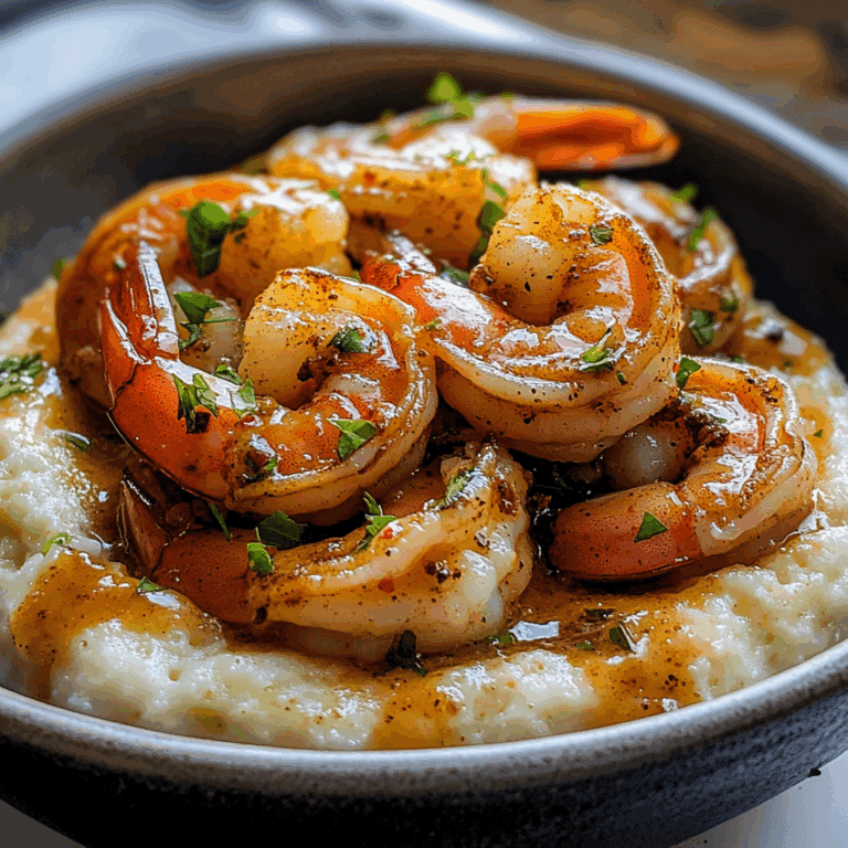 Jerk Shrimp & Cheesy Grits