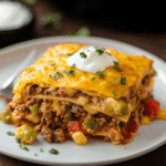 Layered Mexican Tortilla Casserole