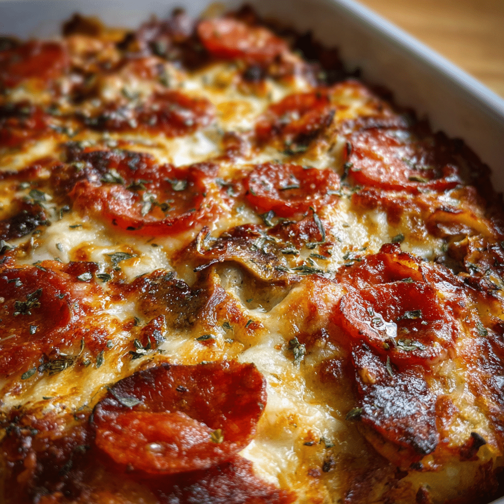 Low Carb Pizza Casserole