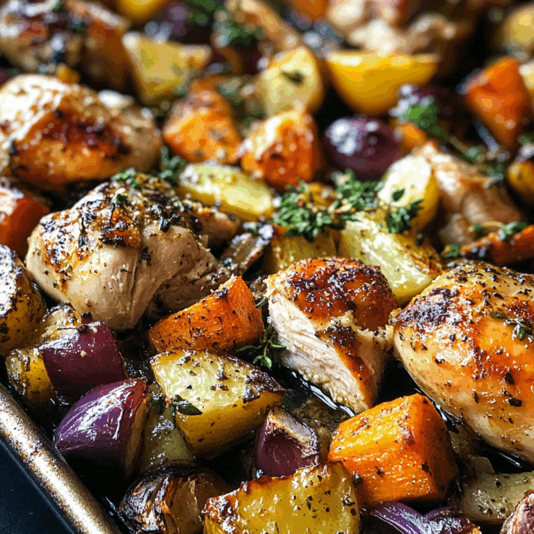 One-Pan Roasted Chicken & Veggies