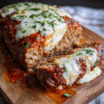 Parmesan Meatloaf with Marinara & Mozzarella