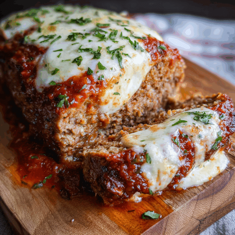 Parmesan Meatloaf with Marinara & Mozzarella
